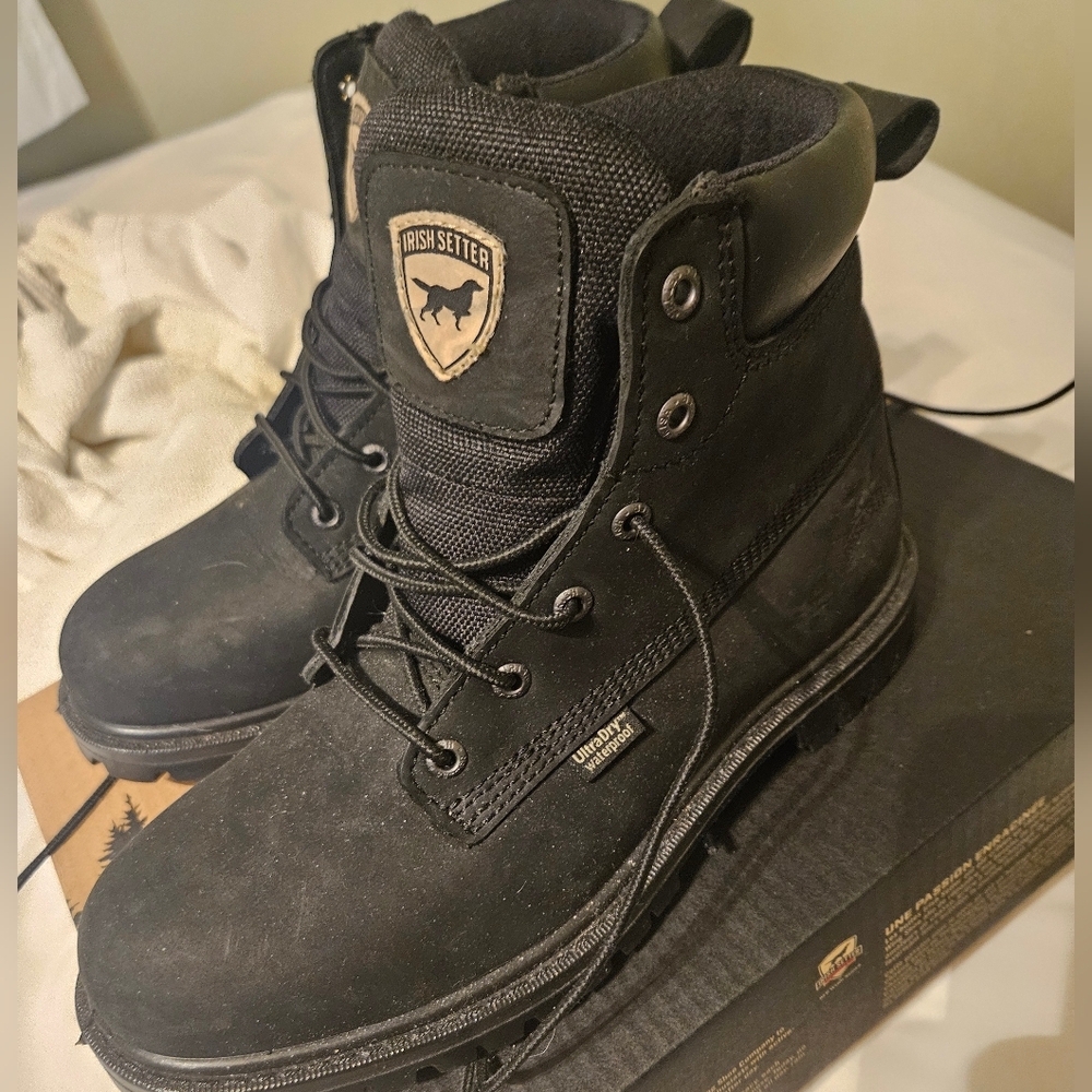 Irish Setter Black Leather Boots